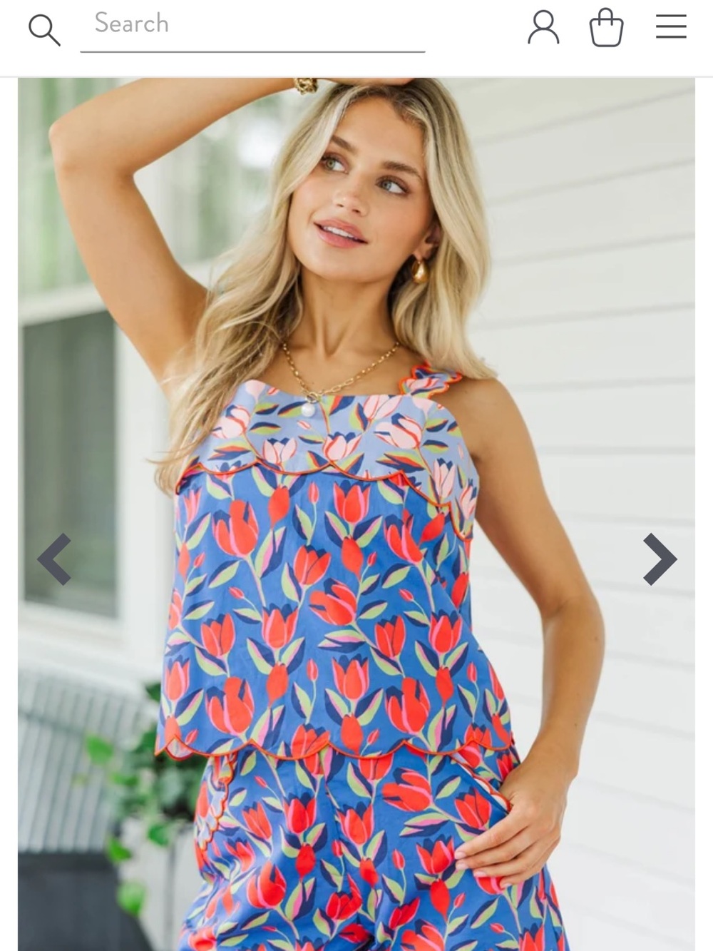 shop the mint so very you navy scalloped set